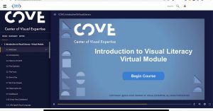 on demand intro to visual literacy module screen